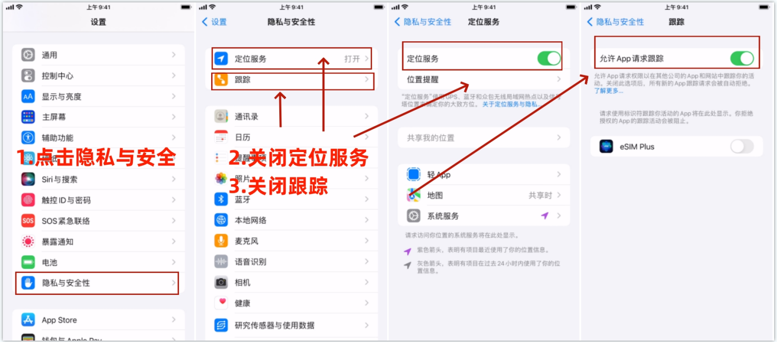 定位和跟踪设置